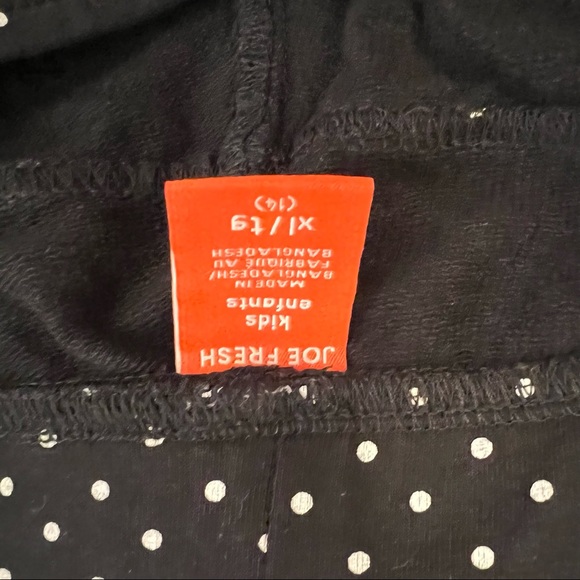 Girls Black and White Polka Dot Jeggings - Picture 3 of 3